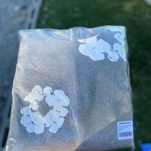 I am showing mine Wht it looks like DENIM TEARS Gray Floral Crewneck Sweatshirt